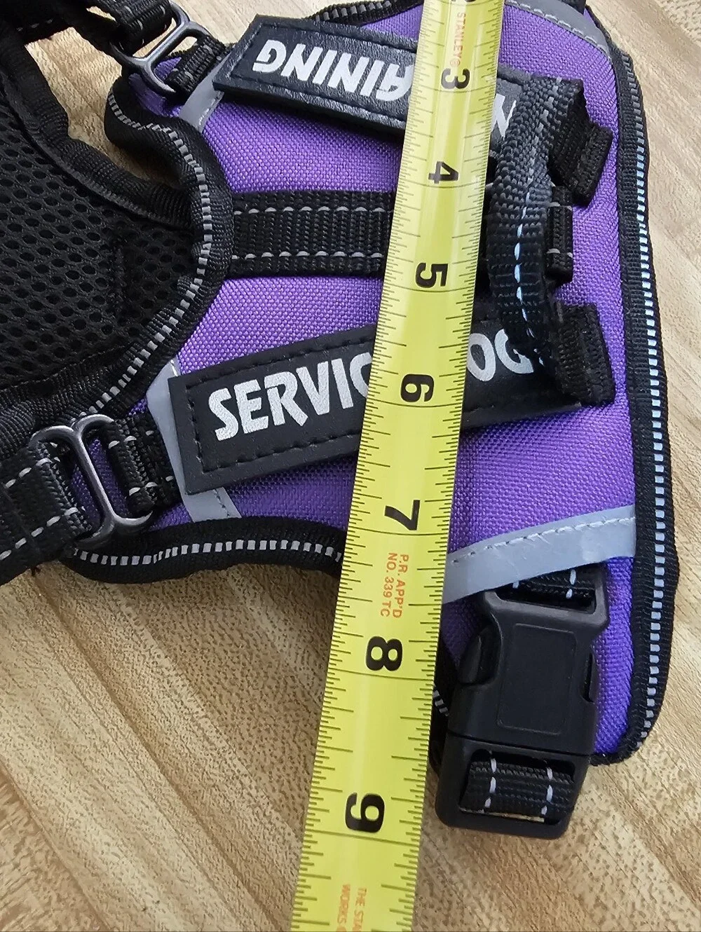 RAD NEW Purple Service Dog Vest Harness XS Puppy Toy Breed Retro Cute Adjustable